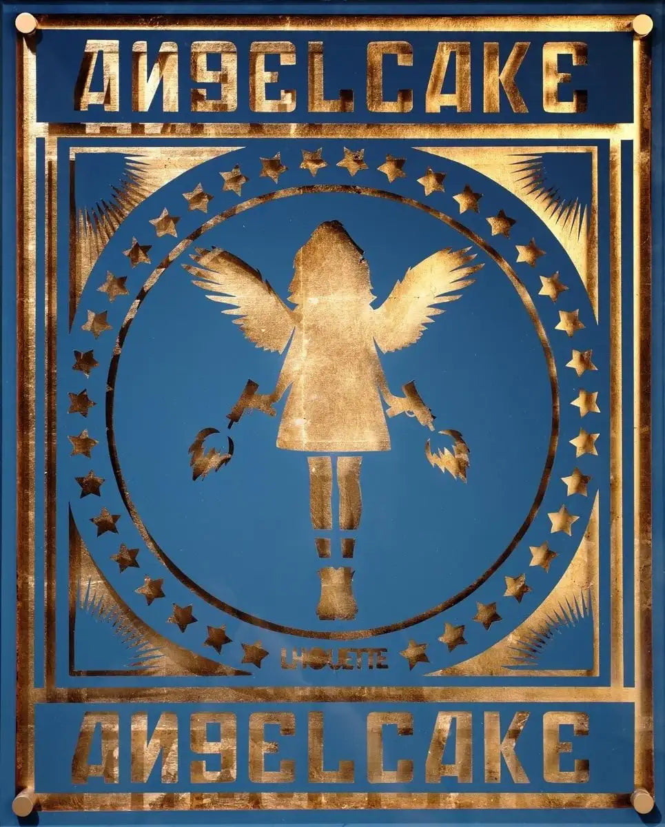Angel Cake Bronze and Blue - SOLD by artist Lhouette - Wyecliffe Galleries