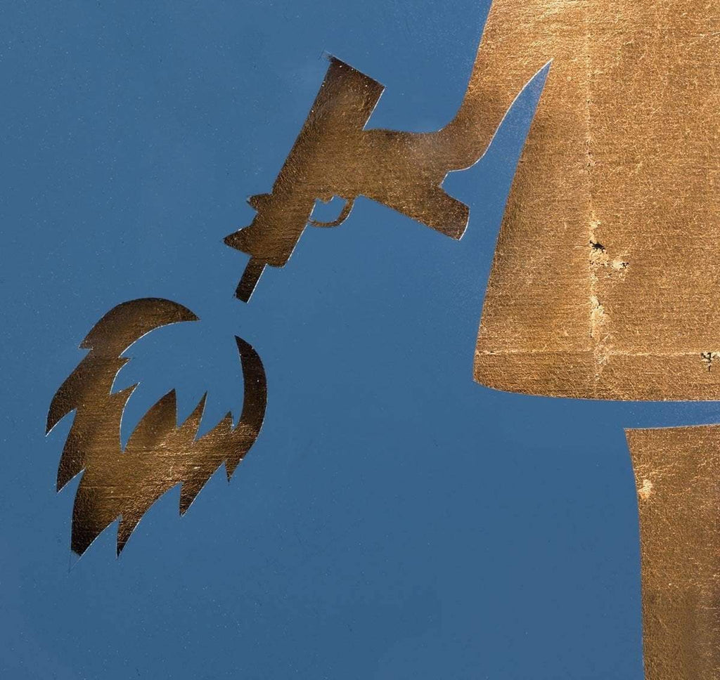 Angel Cake Bronze and Blue - SOLD by artist Lhouette - Wyecliffe Galleries