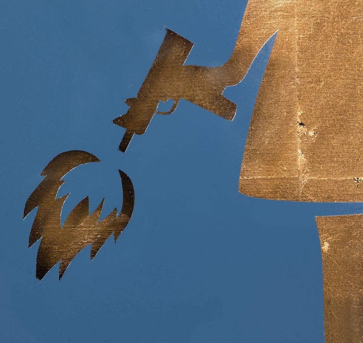 Angel Cake Bronze and Blue - SOLD by artist Lhouette - Wyecliffe Galleries