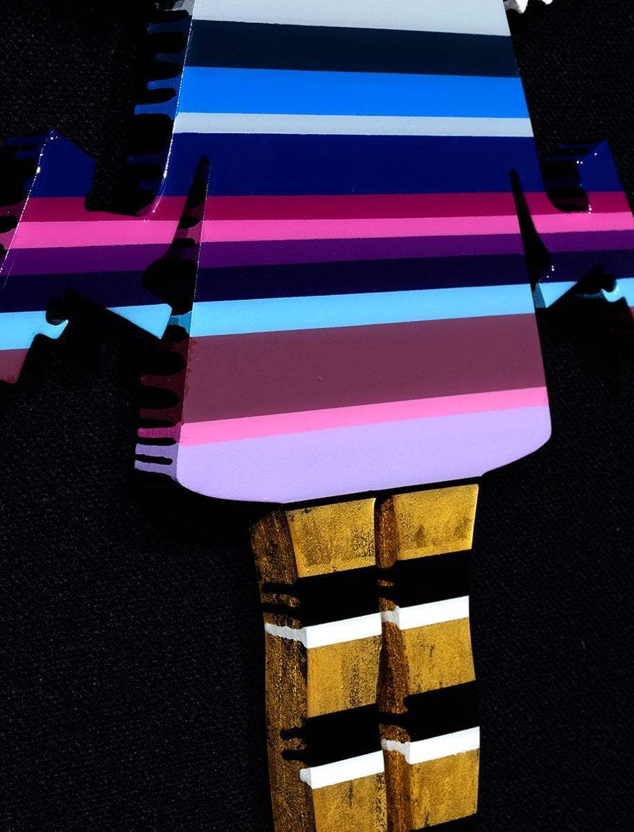 Angel Cake - Diamond Dust Wings I - Original Wall Sculpture - SOLD by artist Lhouette - Wyecliffe Galleries