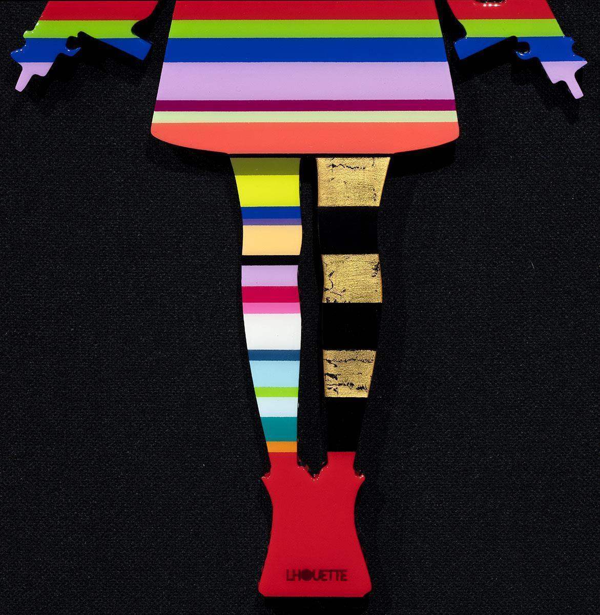 Angel Cake - Diamond Dust Wings II - Original Wall Sculpture - SOLD by artist Lhouette - Wyecliffe Galleries