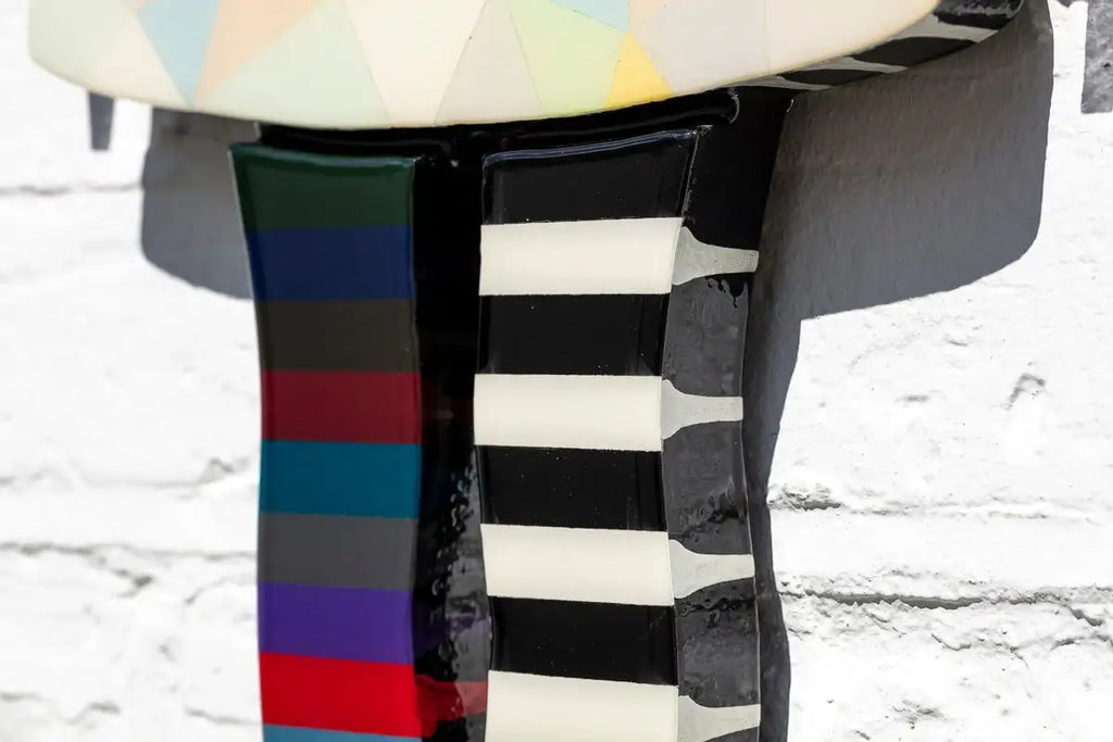 Angel Cake Floral Miniature Geometric Fade - Original Wall Sculpture - SOLD by artist Lhouette - Wyecliffe Galleries