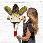 Angel Cake Floral Miniature Geometric Fade - Original Wall Sculpture - SOLD by artist Lhouette - Wyecliffe Galleries