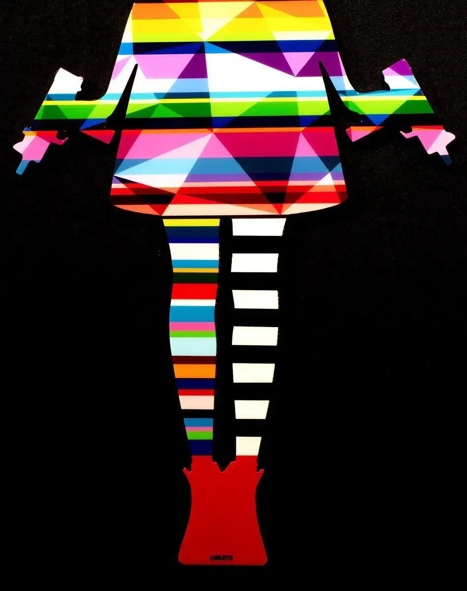 Angel Cake Geometric - Large Sculpture - Original - SOLD by artist Lhouette - Wyecliffe Galleries