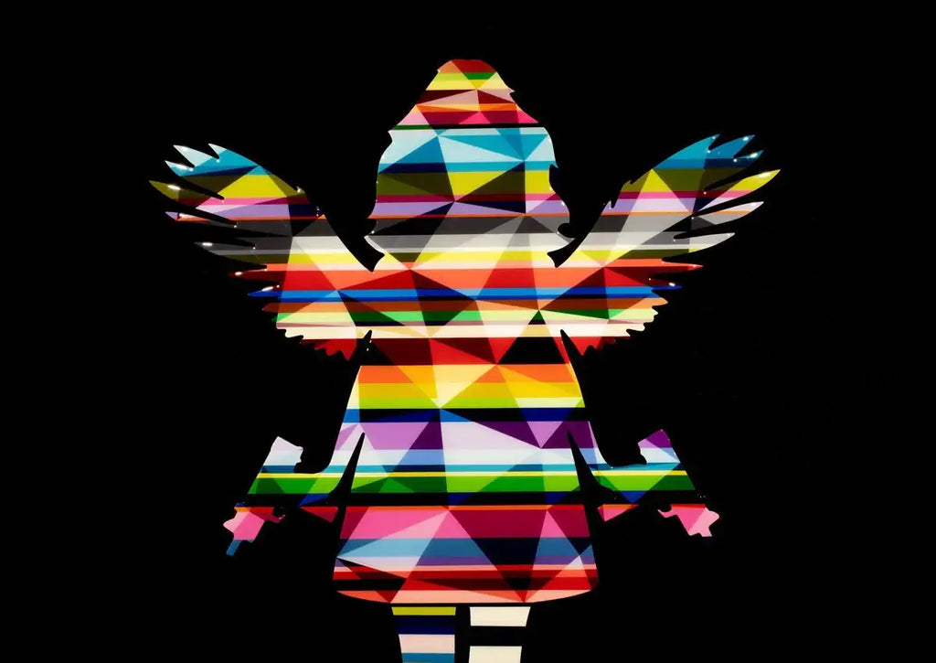 Angel Cake Geometric - Large Sculpture - Original - SOLD by artist Lhouette - Wyecliffe Galleries