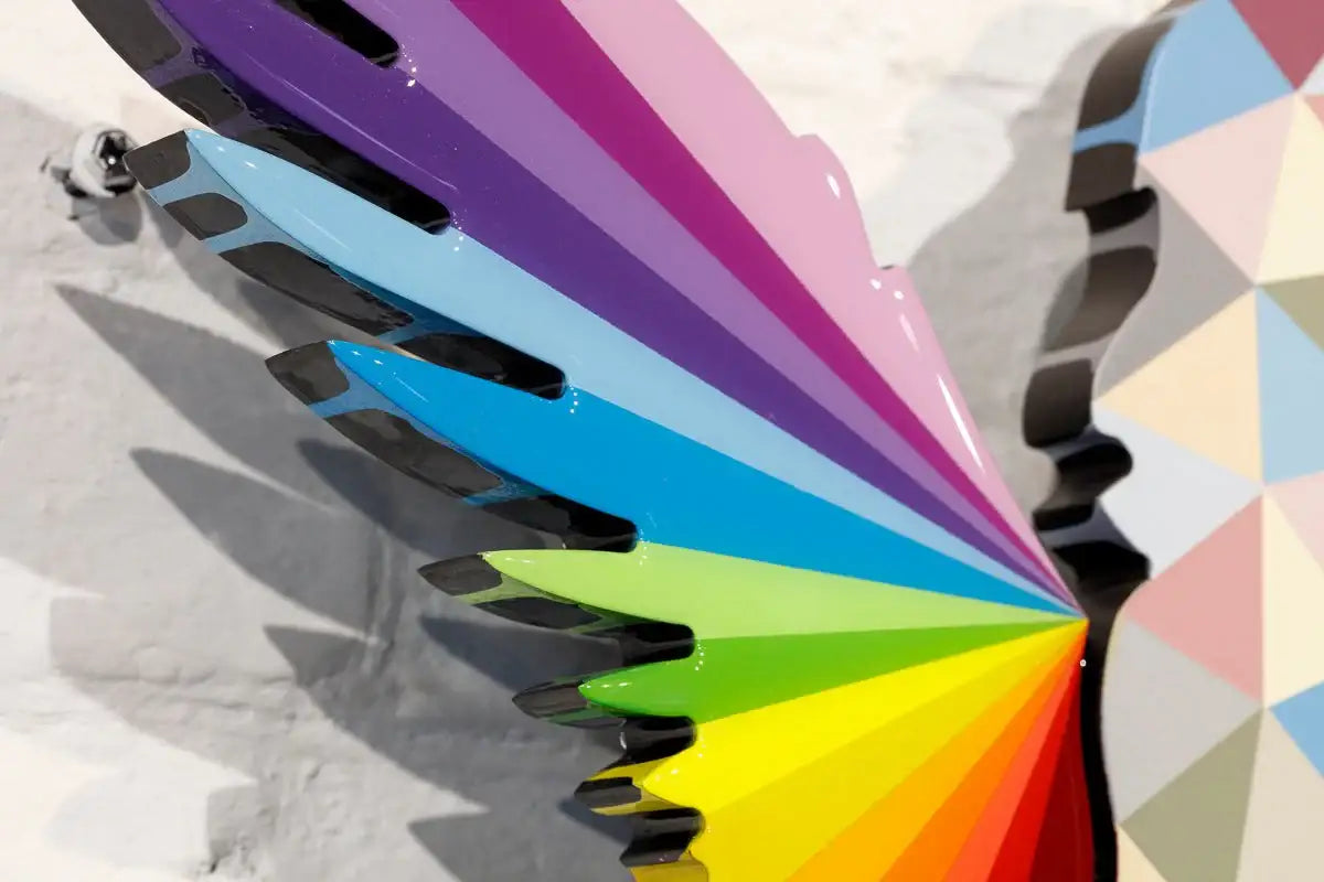 Angel Cake Geometric - Miniature Wall Sculpture - Original - SOLD by artist Lhouette - Wyecliffe Galleries