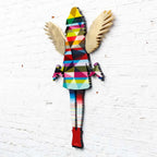 Angel Cake Gold Leaf Wings - Original Wall Sculpture - SOLD by artist Lhouette - Wyecliffe Galleries