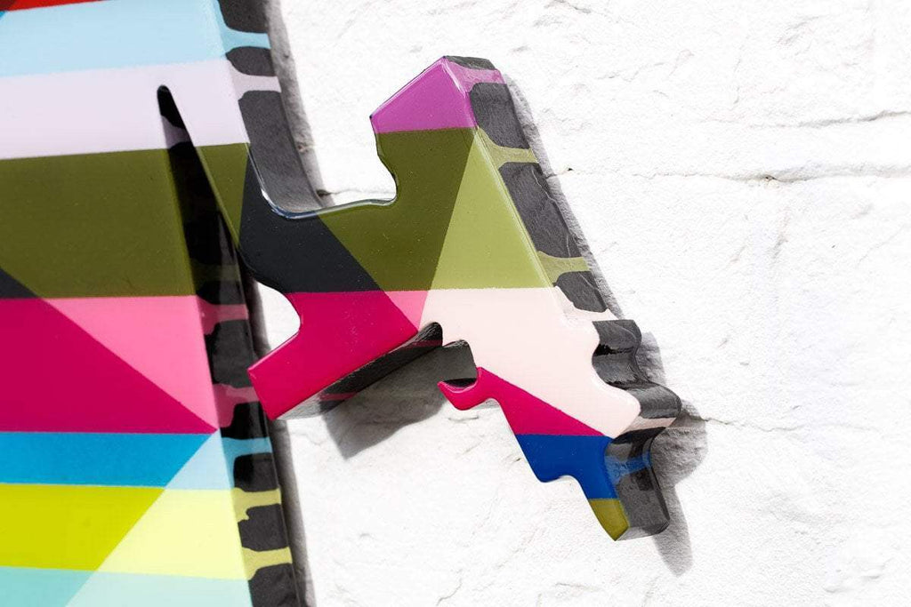 Angel Cake Gold Leaf Wings - Original Wall Sculpture - SOLD by artist Lhouette - Wyecliffe Galleries