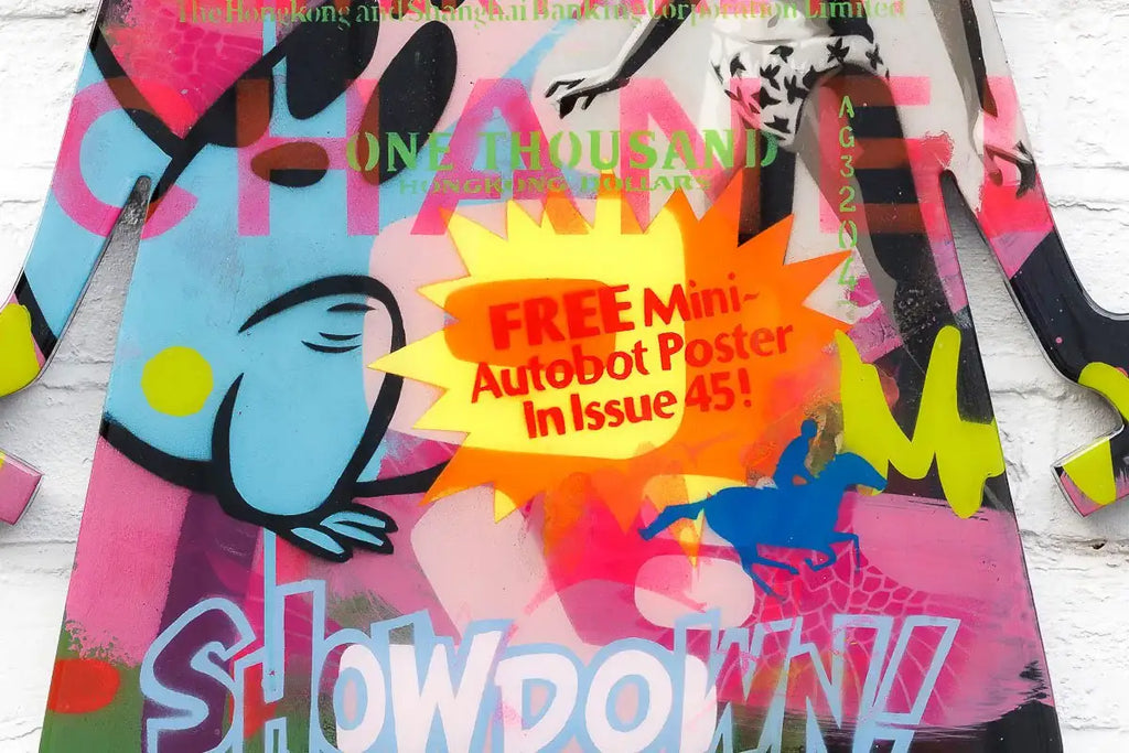 Angel Cake Large Collage Wall Sculpture - Original - SOLD by artist Lhouette - Wyecliffe Galleries