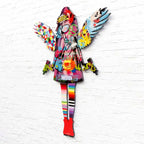 Angel Cake Large Collage Wall Sculpture - Original - SOLD by artist Lhouette - Wyecliffe Galleries