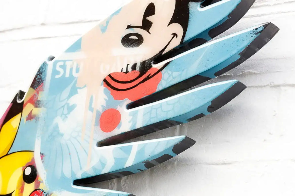 Angel Cake Large Collage Wall Sculpture - Original - SOLD by artist Lhouette - Wyecliffe Galleries