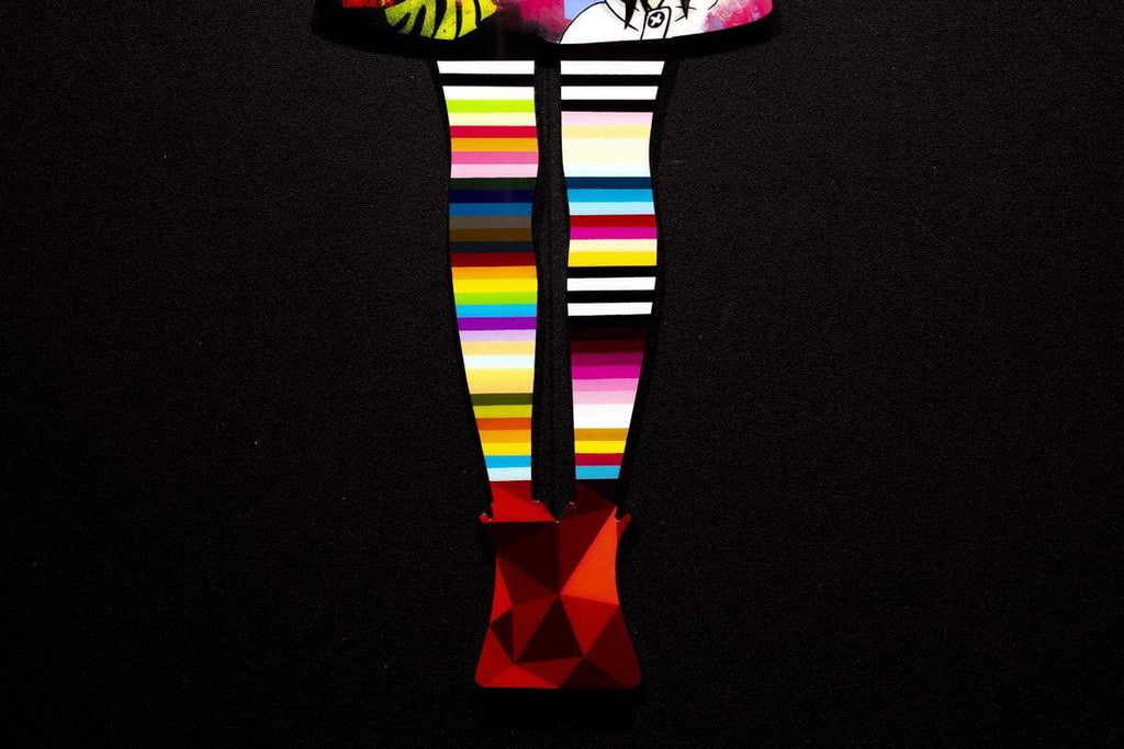 Angel Cake Collage - Original Wall Sculpture - SOLD by artist Lhouette - Wyecliffe Galleries