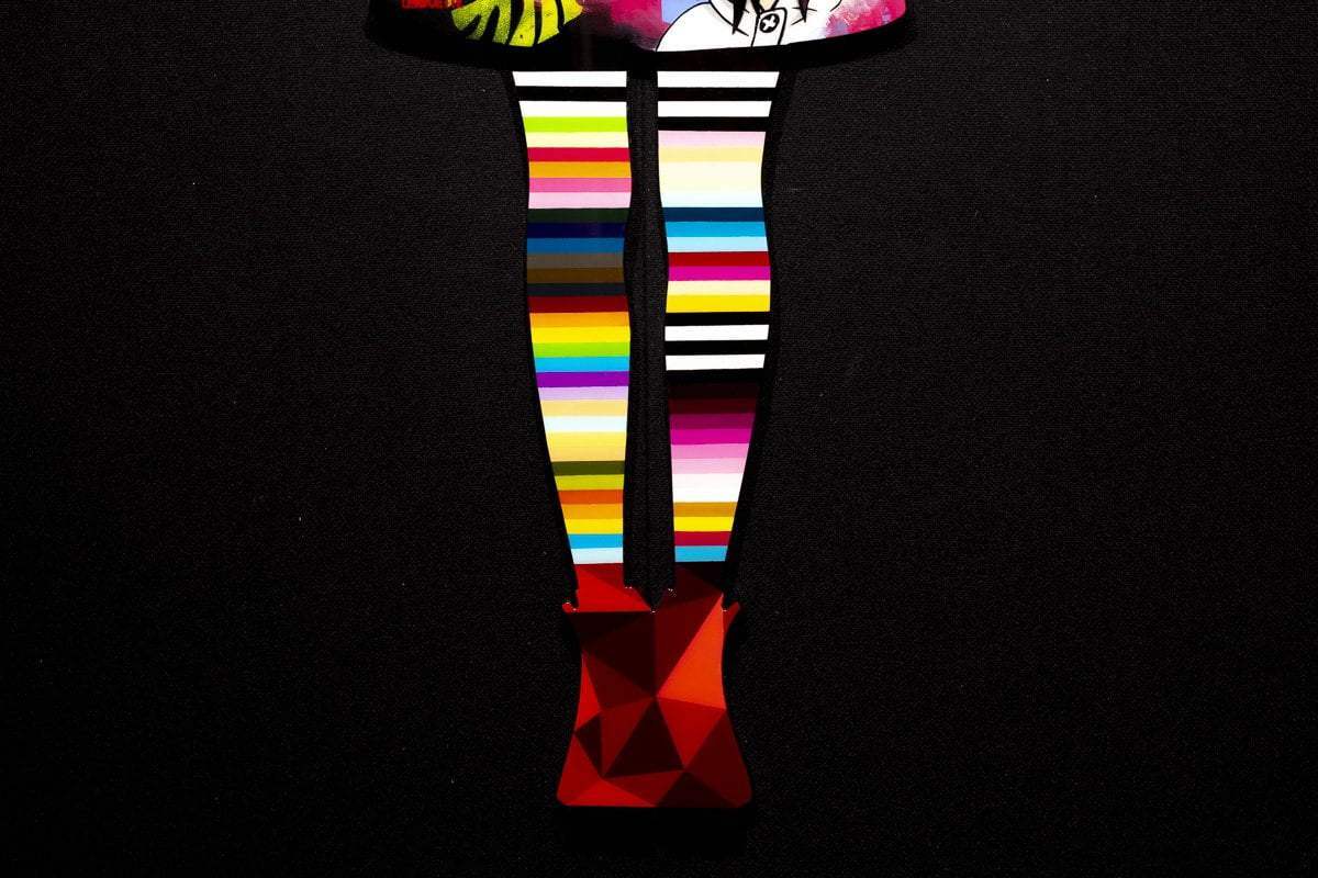 Angel Cake Collage - Original Wall Sculpture - SOLD by artist Lhouette - Wyecliffe Galleries