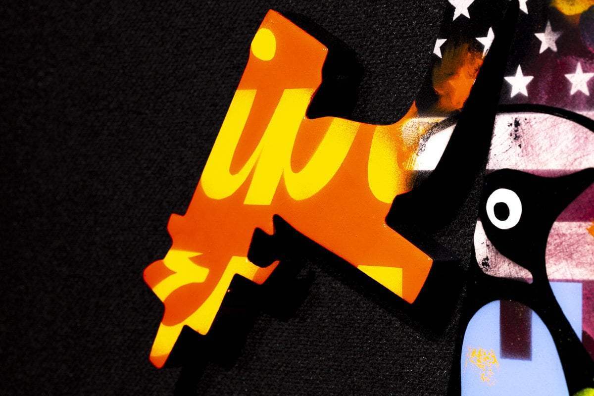 Angel Cake Collage - Original Wall Sculpture - SOLD by artist Lhouette - Wyecliffe Galleries