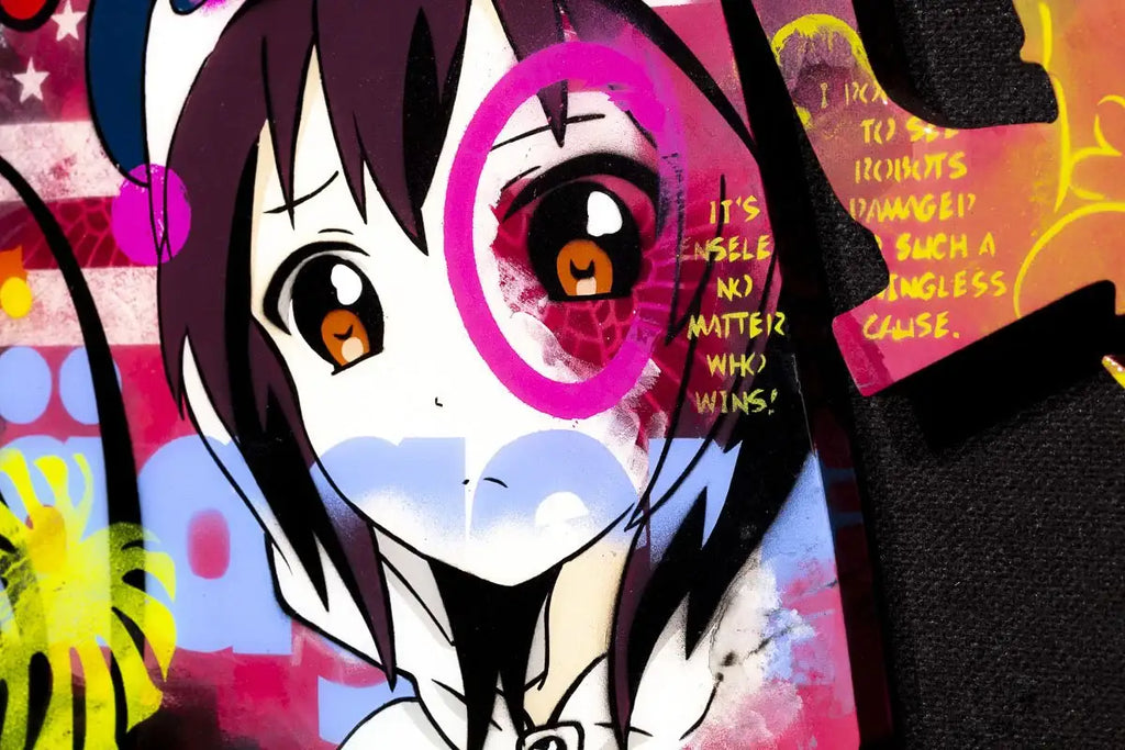 Angel Cake Collage - Original Wall Sculpture - SOLD by artist Lhouette - Wyecliffe Galleries