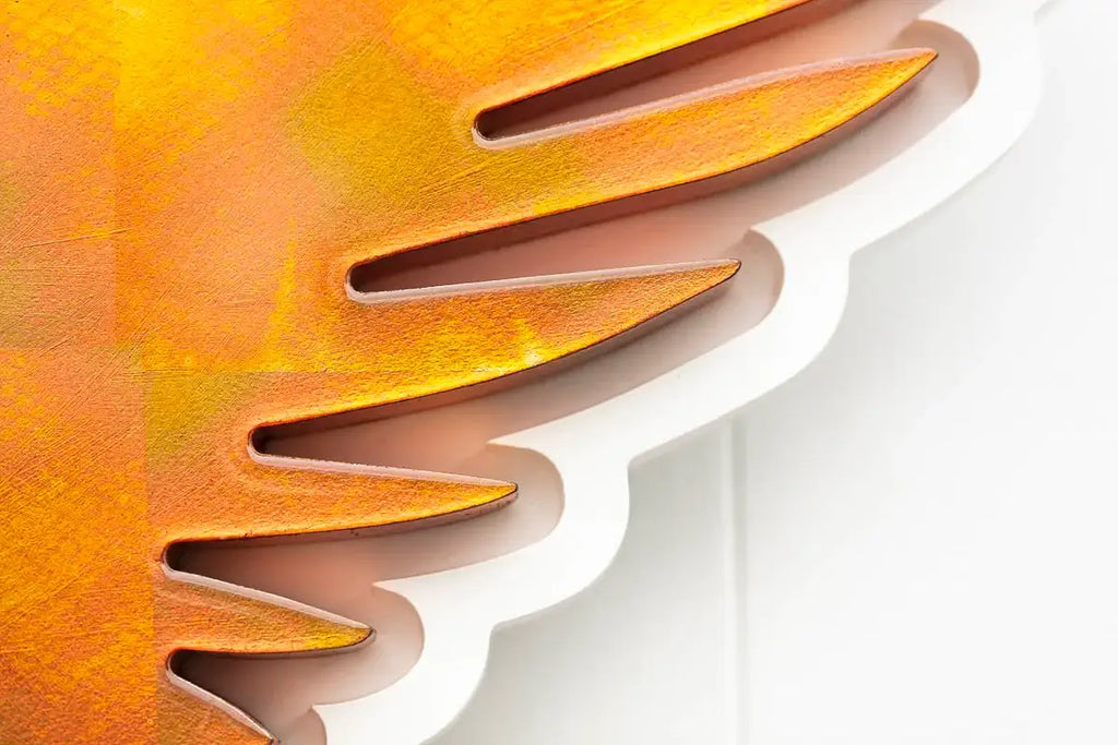 Angel Cake Medium - Framed Geometric - Original - SOLD by artist Lhouette - Wyecliffe Galleries