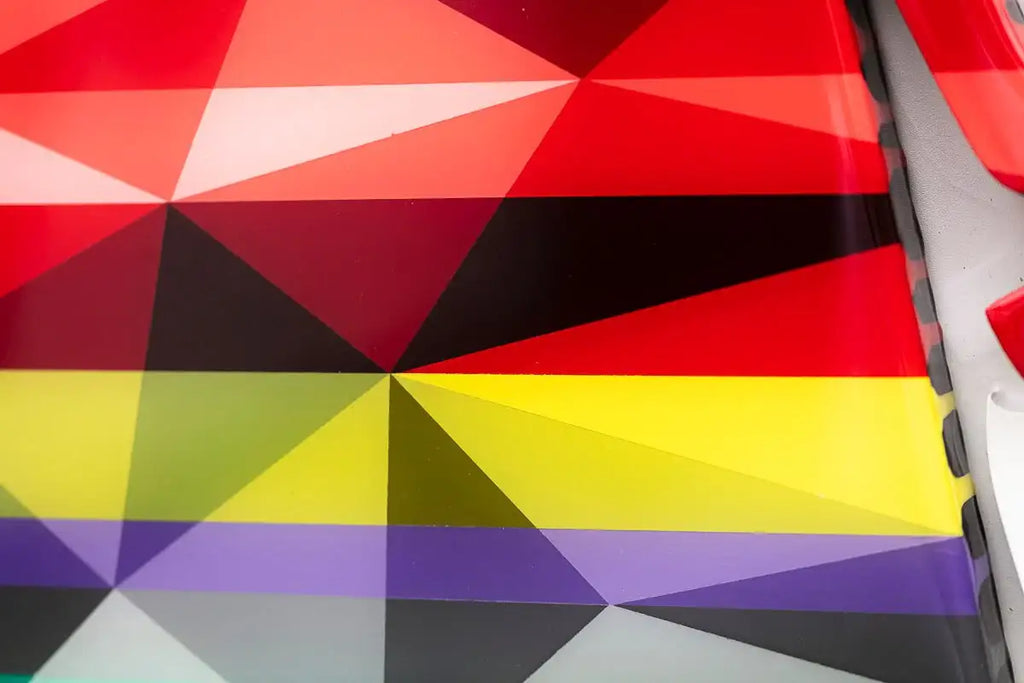 Angel Cake Medium - Framed Geometric - Original - SOLD by artist Lhouette - Wyecliffe Galleries