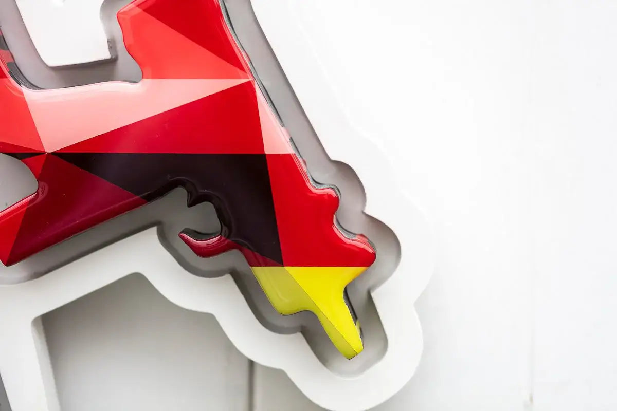 Angel Cake Medium - Framed Geometric - Original - SOLD by artist Lhouette - Wyecliffe Galleries