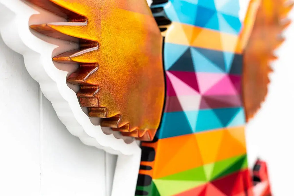 Angel Cake Medium - Framed Geometric - Original - SOLD by artist Lhouette - Wyecliffe Galleries