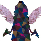 Angel Cake Medium - Geometric - Original - SOLD by artist Lhouette - Wyecliffe Galleries