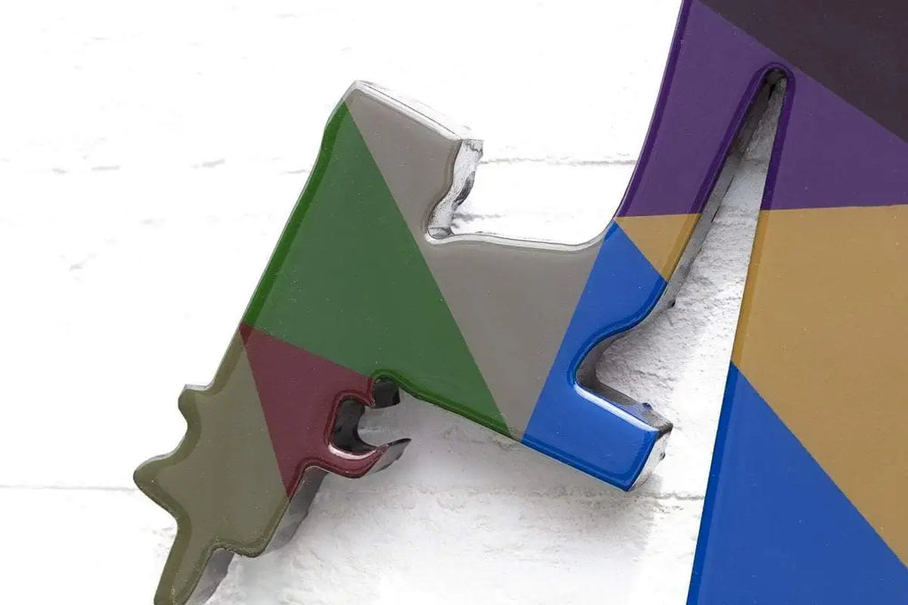 Angel Cake Medium - Geometric - Original - SOLD by artist Lhouette - Wyecliffe Galleries