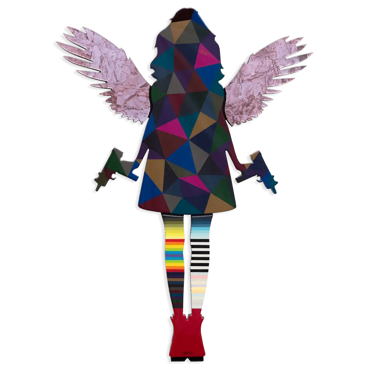 Angel Cake Medium - Geometric - Original - SOLD by artist Lhouette - Wyecliffe Galleries