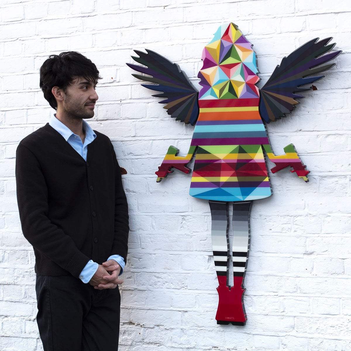 Angel Cake - Medium Geometric - Original - SOLD by artist Lhouette - Wyecliffe Galleries