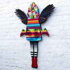 Angel Cake - Medium Geometric - Original - SOLD by artist Lhouette - Wyecliffe Galleries