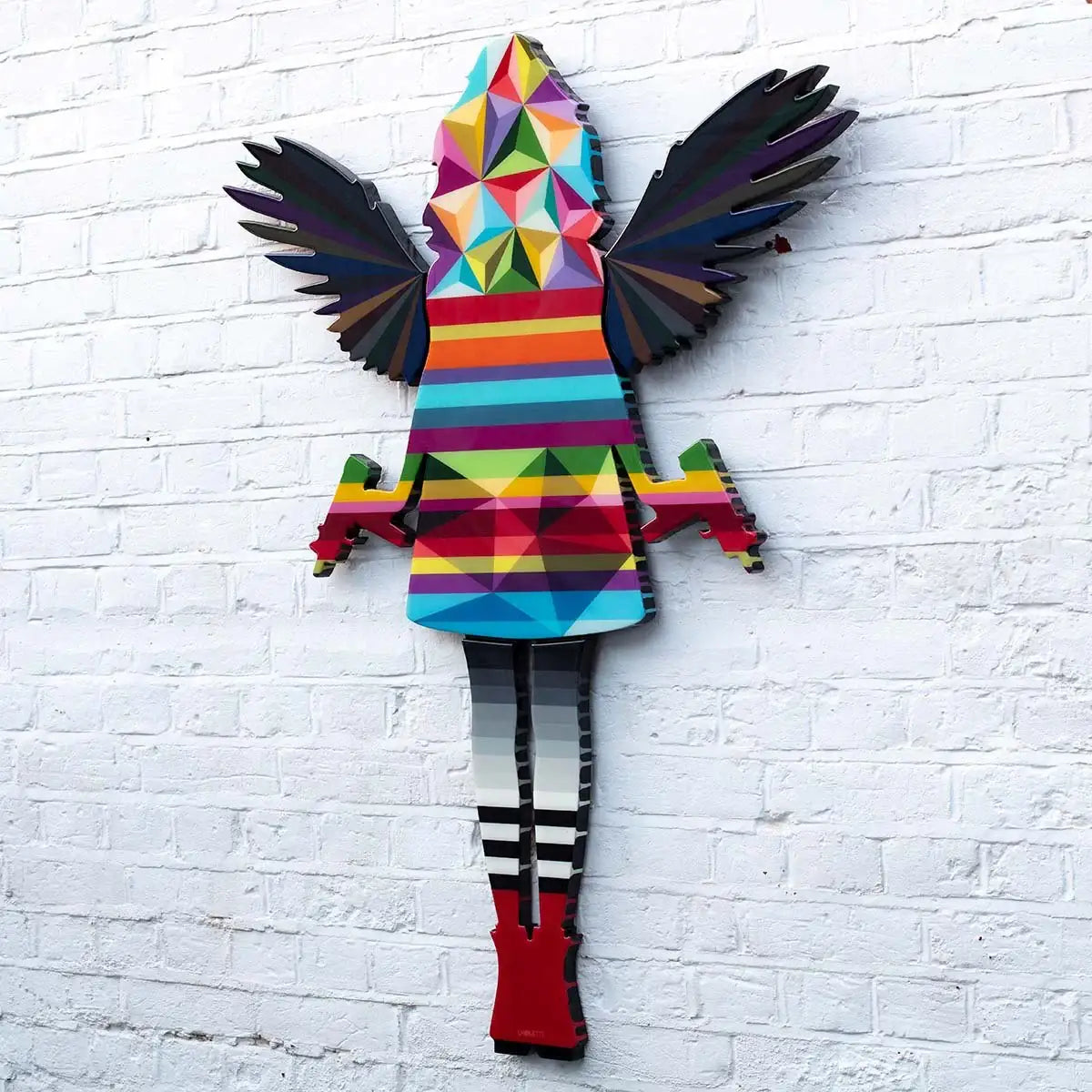 Angel Cake - Medium Geometric - Original - SOLD by artist Lhouette - Wyecliffe Galleries