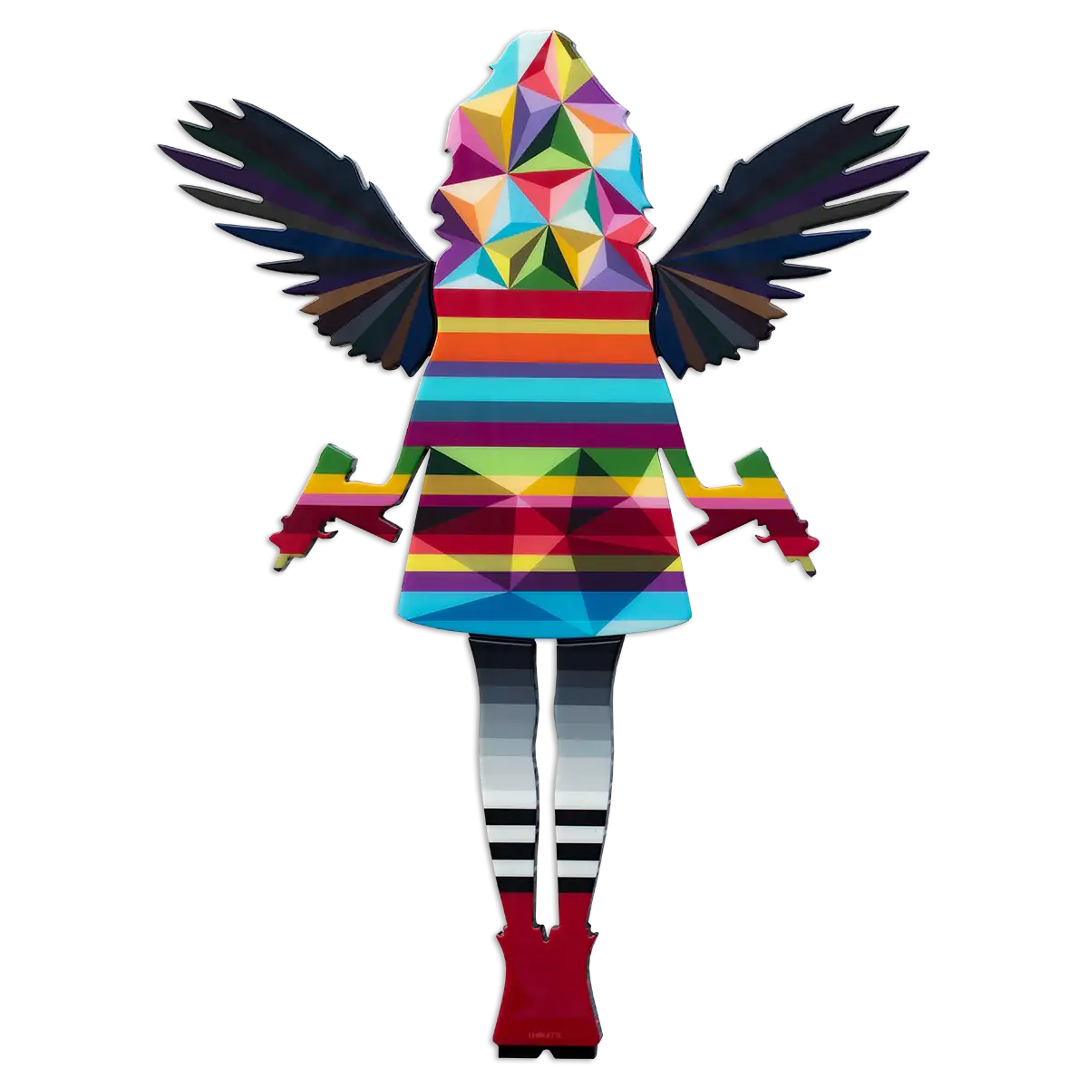 Angel Cake - Medium Geometric - Original - SOLD by artist Lhouette - Wyecliffe Galleries