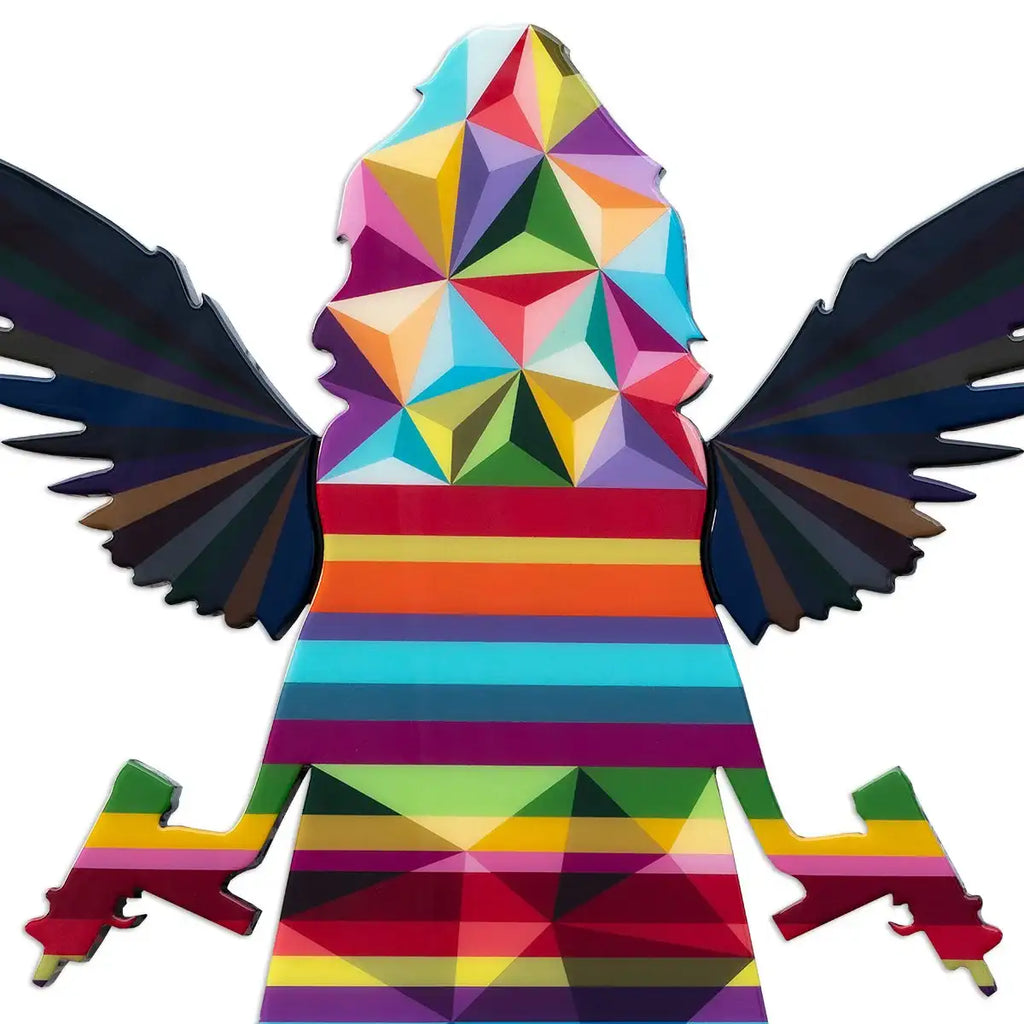 Angel Cake - Medium Geometric - Original - SOLD by artist Lhouette - Wyecliffe Galleries