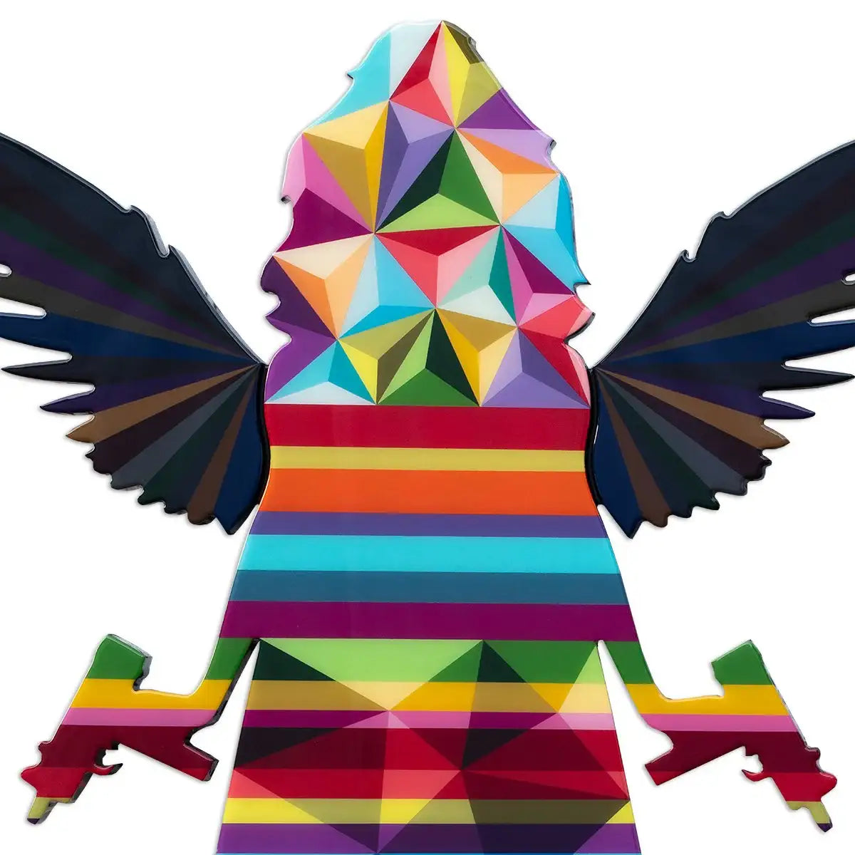 Angel Cake - Medium Geometric - Original - SOLD by artist Lhouette - Wyecliffe Galleries