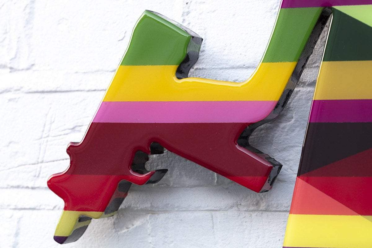 Angel Cake - Medium Geometric - Original - SOLD by artist Lhouette - Wyecliffe Galleries