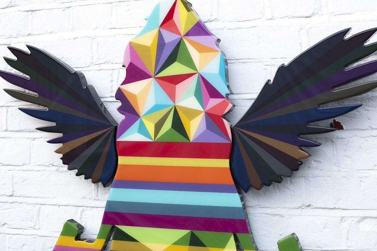 Angel Cake - Medium Geometric - Original - SOLD by artist Lhouette - Wyecliffe Galleries