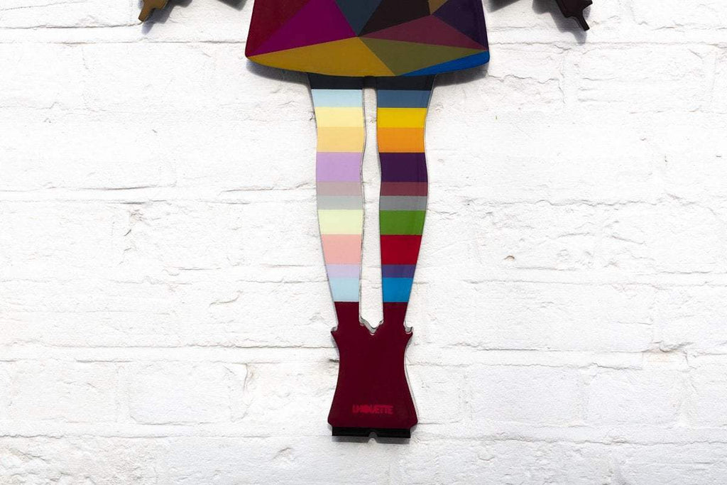 Angel Cake Mini Geo and Bronze - Original Wall Sculpture - SOLD by artist Lhouette - Wyecliffe Galleries