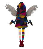 Angel Cake Mini Geo and Bronze - Original Wall Sculpture - SOLD by artist Lhouette - Wyecliffe Galleries