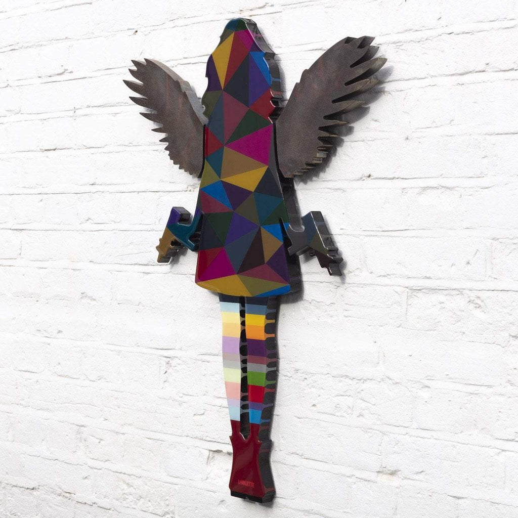 Angel Cake Mini Geo and Bronze - Original Wall Sculpture - SOLD by artist Lhouette - Wyecliffe Galleries