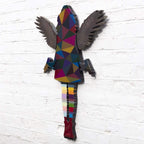 Angel Cake Mini Geo and Bronze - Original Wall Sculpture - SOLD by artist Lhouette - Wyecliffe Galleries