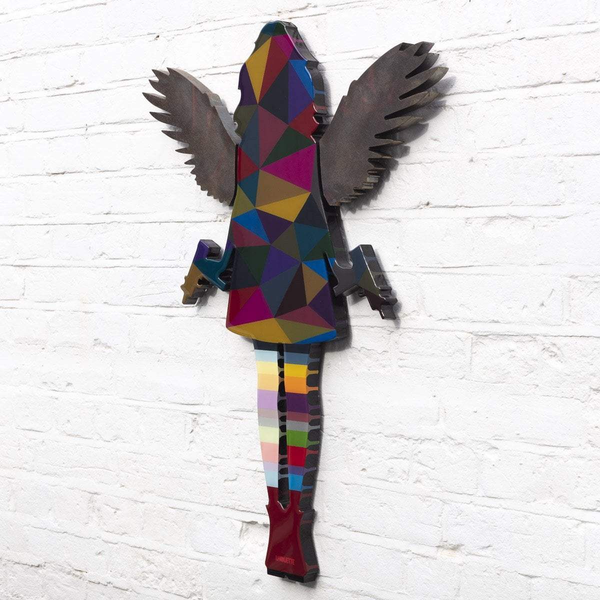 Angel Cake Mini Geo and Bronze - Original Wall Sculpture - SOLD by artist Lhouette - Wyecliffe Galleries