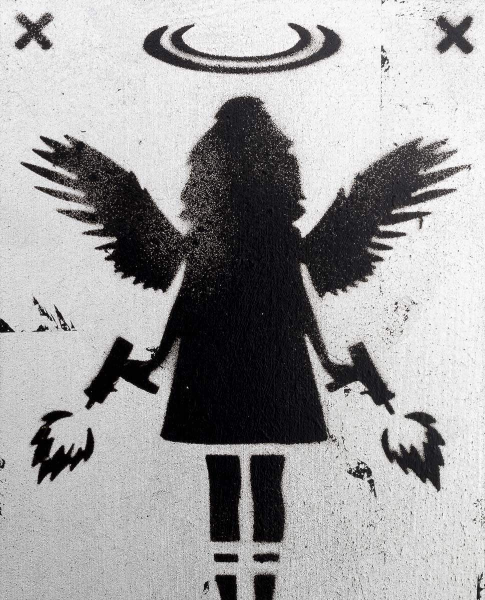 Angel Cake Mini - Video Heaven - Boutique Edition by artist Lhouette - Wyecliffe Galleries