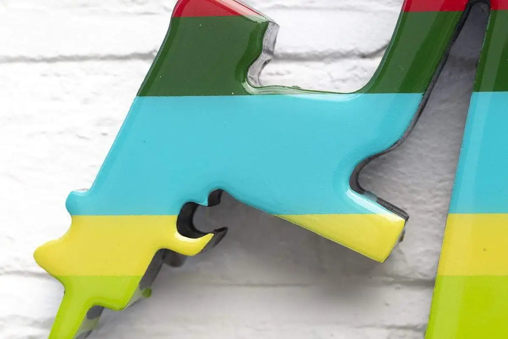 Angel Cake Miniature - Chrome Wings - Original - SOLD by artist Lhouette - Wyecliffe Galleries