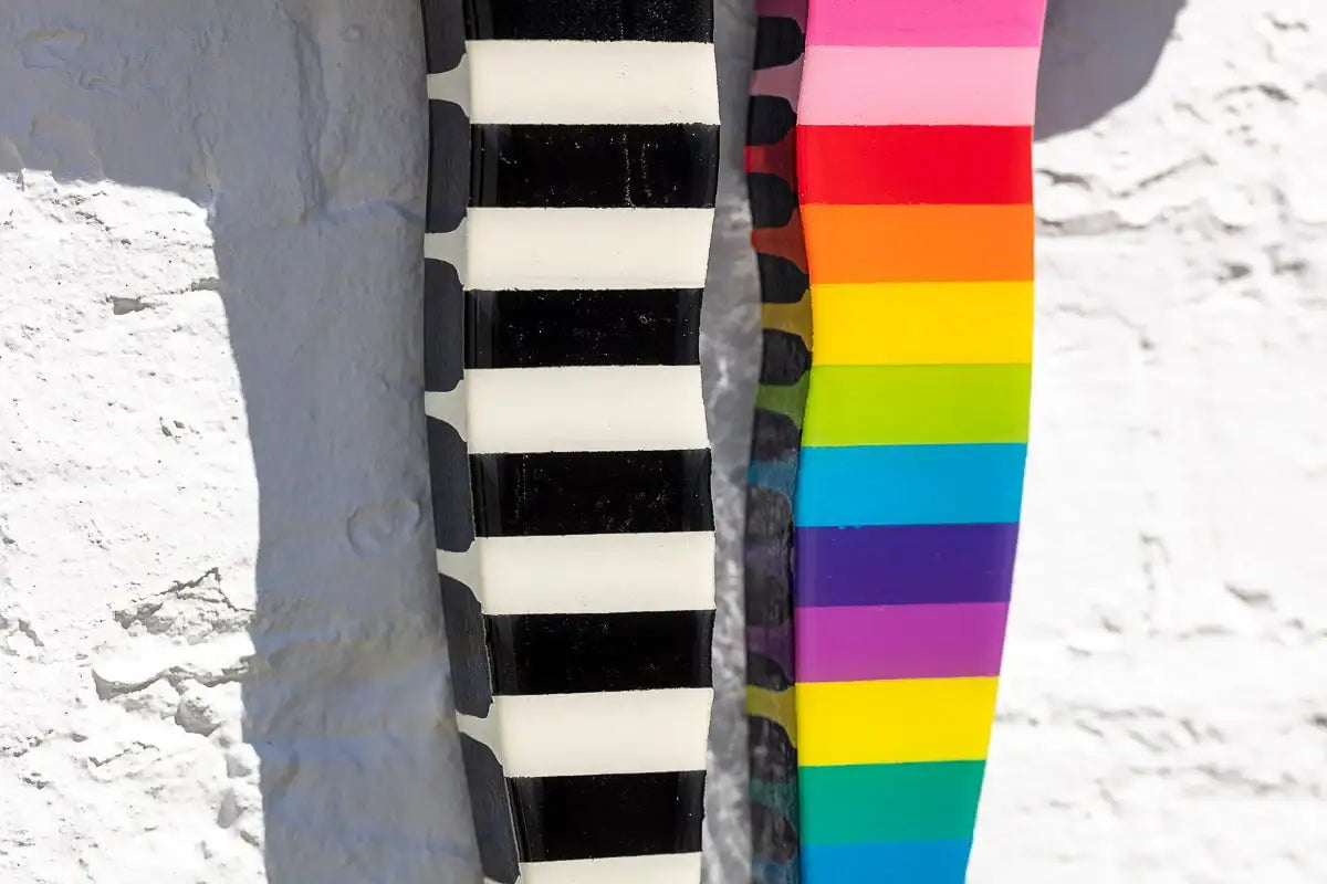 Angel Cake Miniature - Rose Wings Striped - SOLD by artist Lhouette - Wyecliffe Galleries