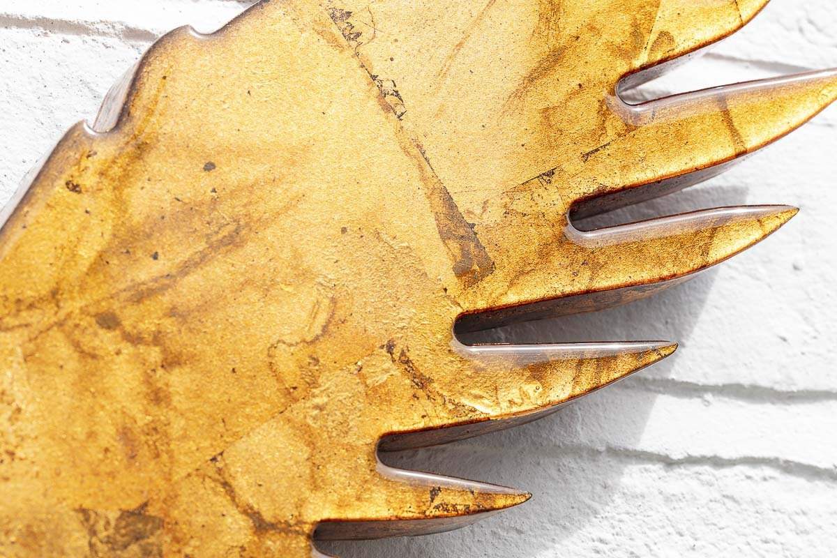 Angel Cake Miniature - Vibrant Stripes - Original - SOLD by artist Lhouette - Wyecliffe Galleries