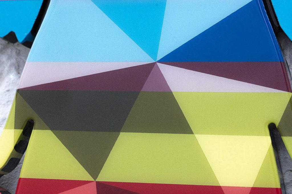 Angel Cake Miniature Wall Sculpture Geometric Rainbow - Original - SOLD by artist Lhouette - Wyecliffe Galleries