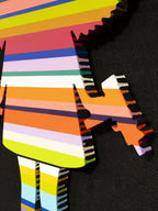 Angel Cake with Guns (Matte Resin) - Original Wall Sculpture - SOLD by artist Lhouette - Wyecliffe Galleries