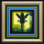 Angel Cake Mixer - Green - SOLD by artist Lhouette - Wyecliffe Galleries