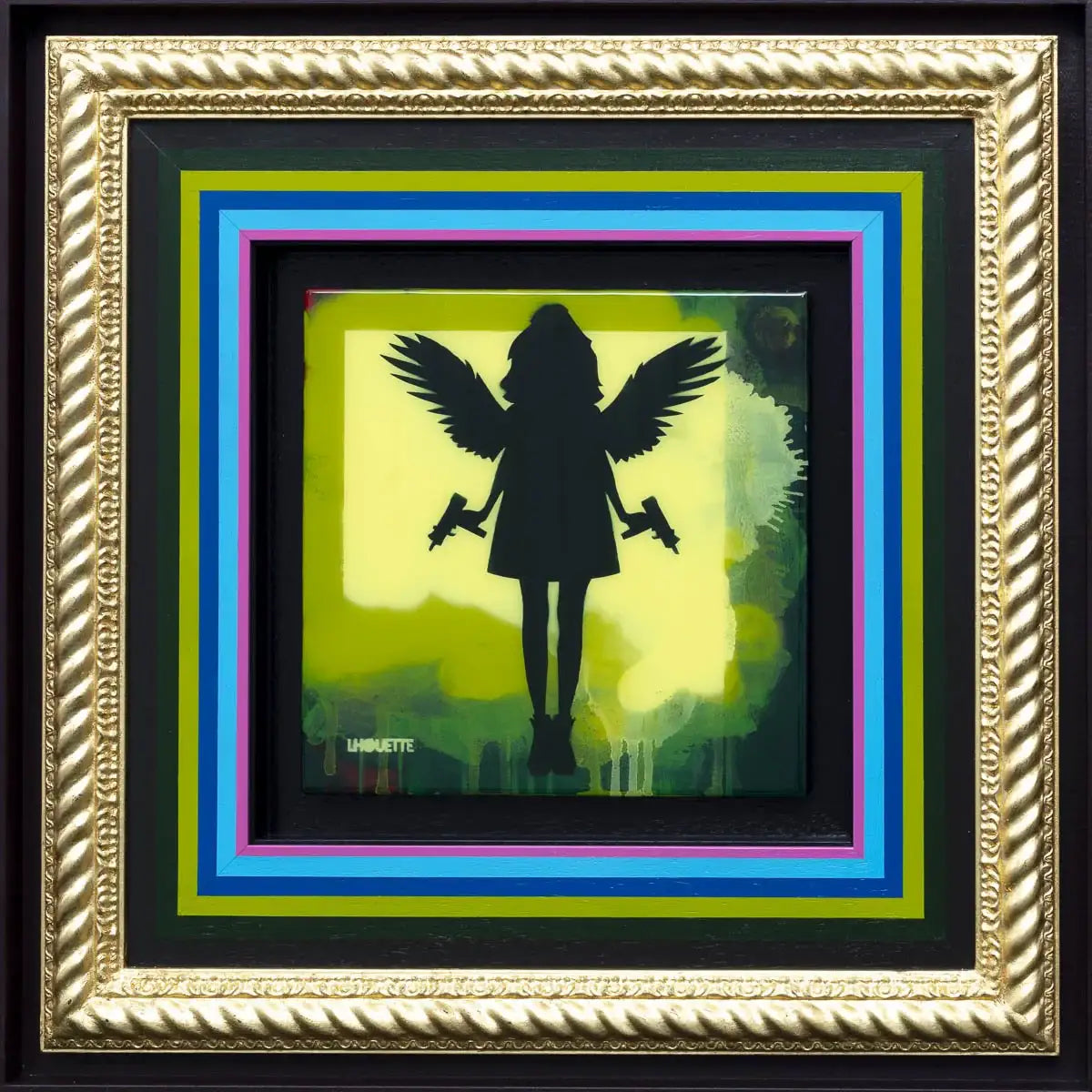 Angel Cake Mixer - Green - SOLD by artist Lhouette - Wyecliffe Galleries