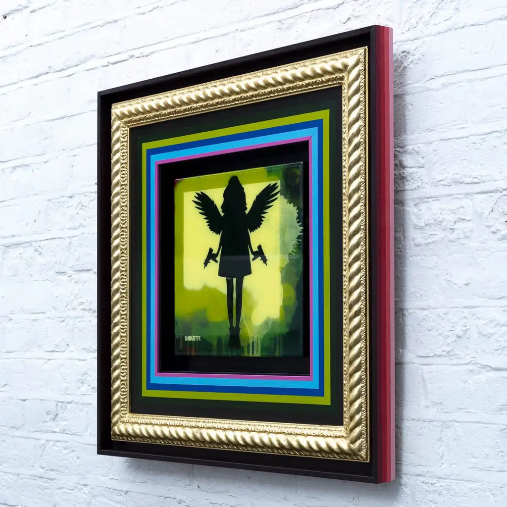 Angel Cake Mixer - Green - SOLD by artist Lhouette - Wyecliffe Galleries