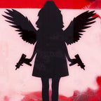 Angel Cake Mixer - Red - SOLD by artist Lhouette - Wyecliffe Galleries