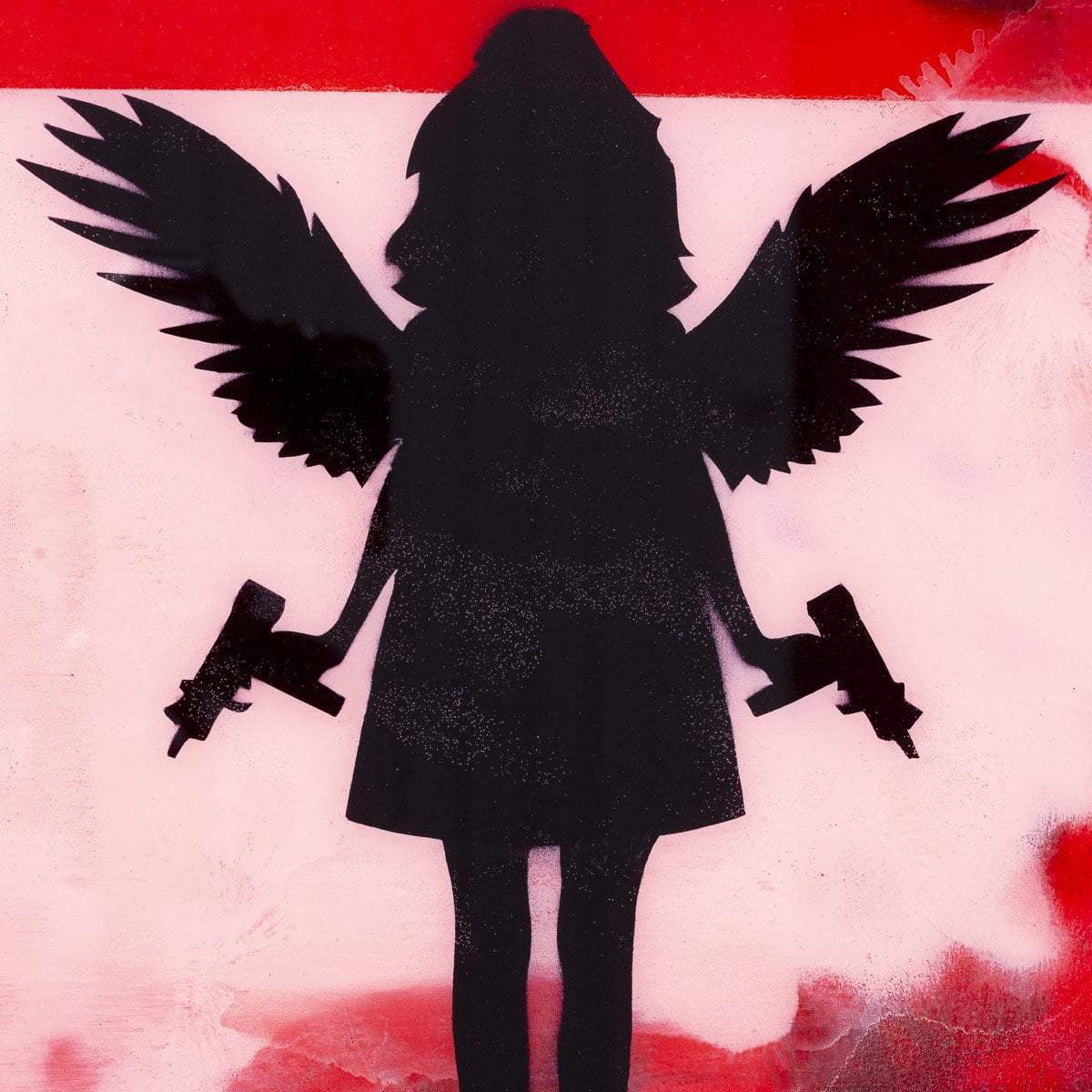 Angel Cake Mixer - Red - SOLD by artist Lhouette - Wyecliffe Galleries